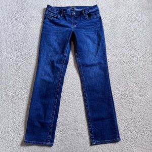 KUT From The Kloth Stevie Blue Denim Straight Leg Jeans Size 12